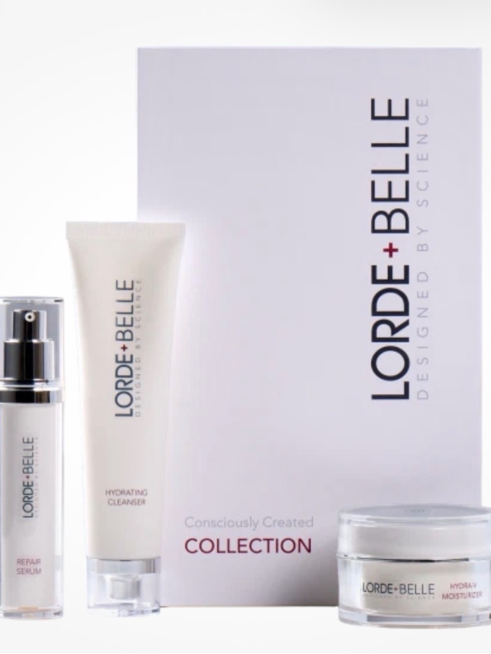 Hydrating Cleanser & Skincare Set — White